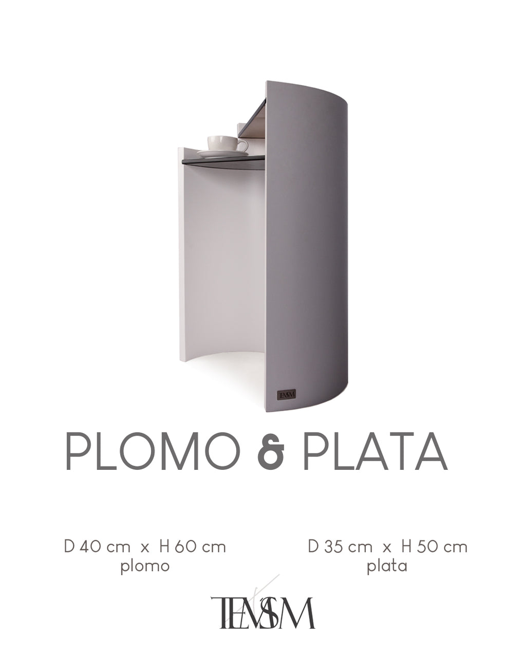 Plomo & Plata Twin Table Set