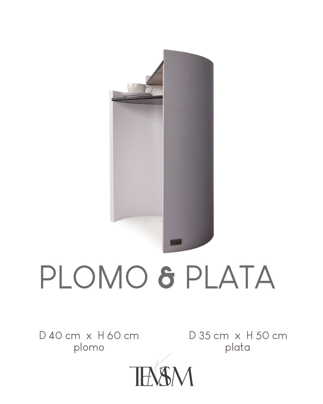 Plomo & Plata Twin Table Set