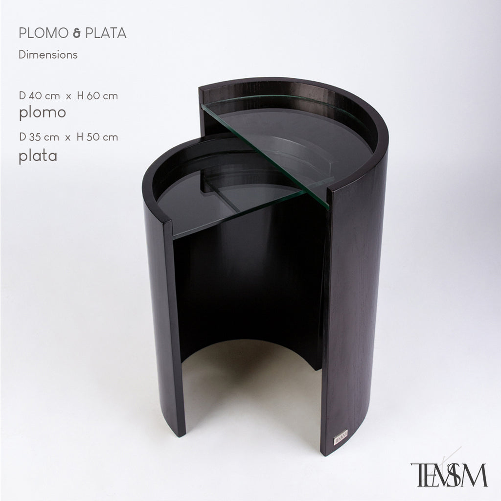 Plomo & Plata Twin Table Set