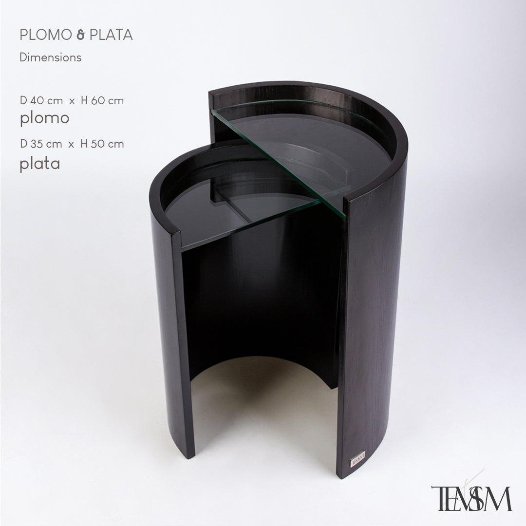 Plomo & Plata Twin Table Set